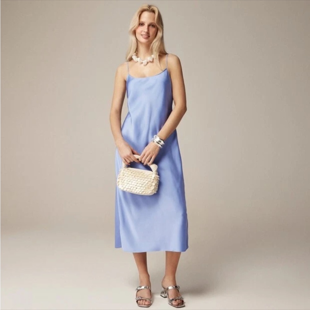 J.Crew Gwyneth slip dress in luster charmeuse BV496 size 12
